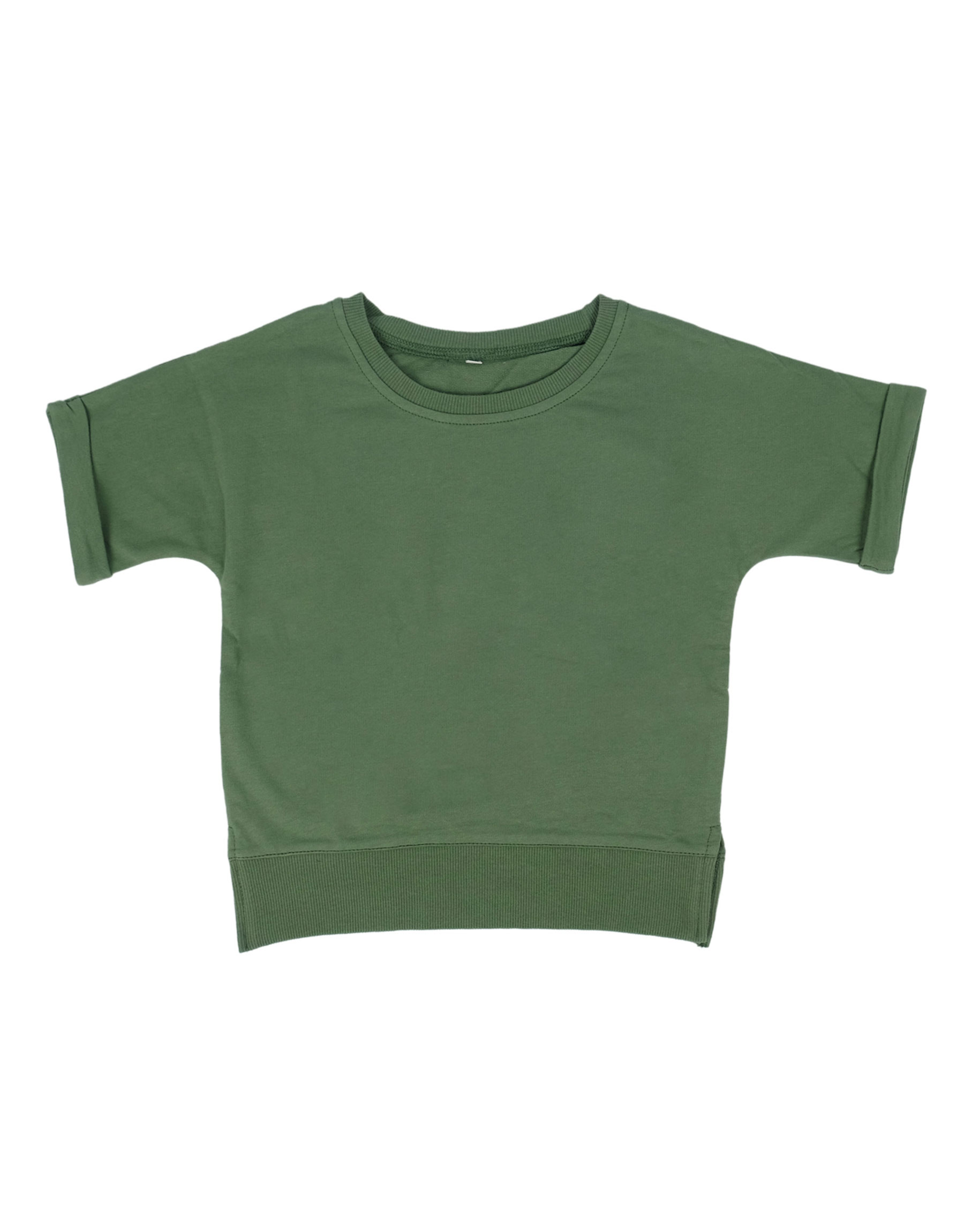 T-Shirt and Shorts Set in Green Color