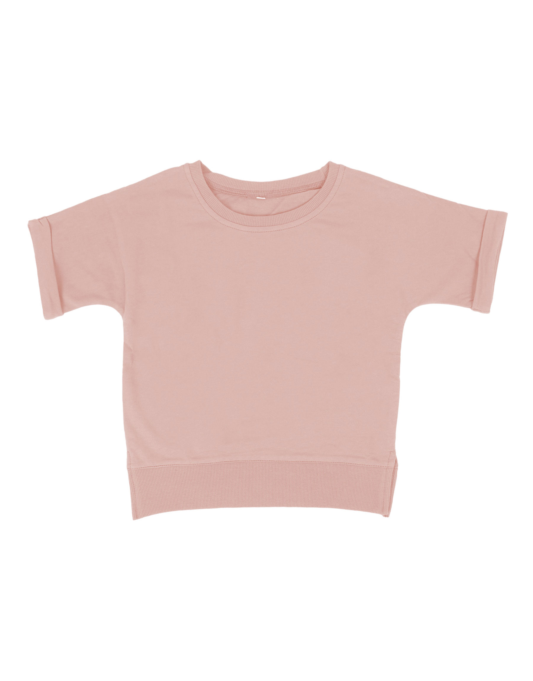 T-Shirt and Shorts Set in Baby Pink Color